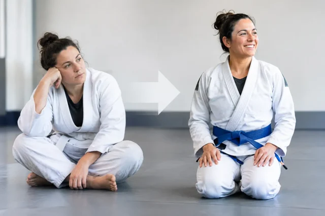 Adult Beginner Transformation BJJ Example